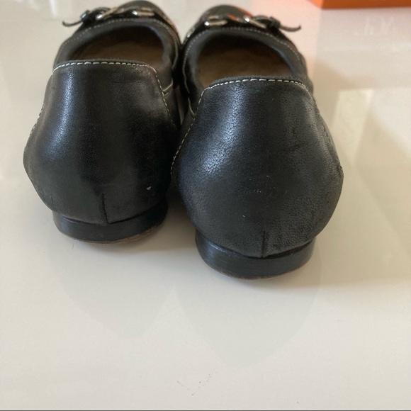 AGL Black Leather Flats - Picture 3 of 4